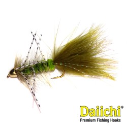 Woolly Bugger Olive Rubber Legs CH | Streamer| Pesca Mosca