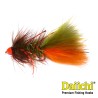 Krystal Bugger Olive Rubber Legs Red | Streamer | Pesca con Mosca