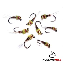 Frenchie Yellow JIG Tungsteno  | Ninfa | Pesca Mosca | Fly Fishing