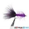 Woolly Bugger Black And Purple BH | Streamer| Pesca Mosca